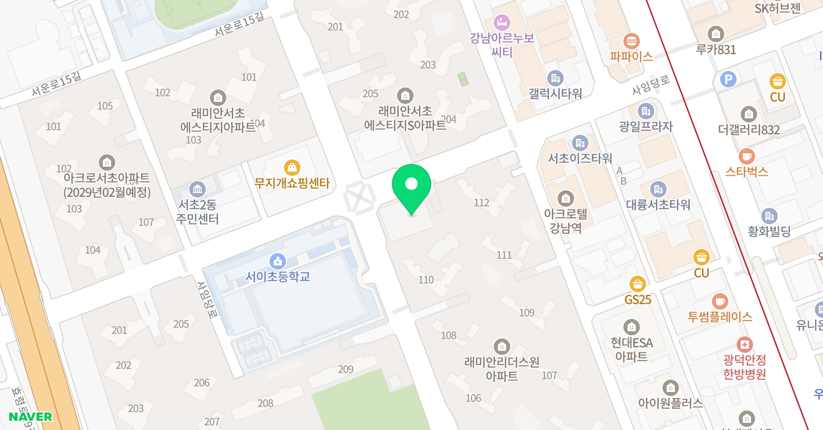 차 태권도 위치