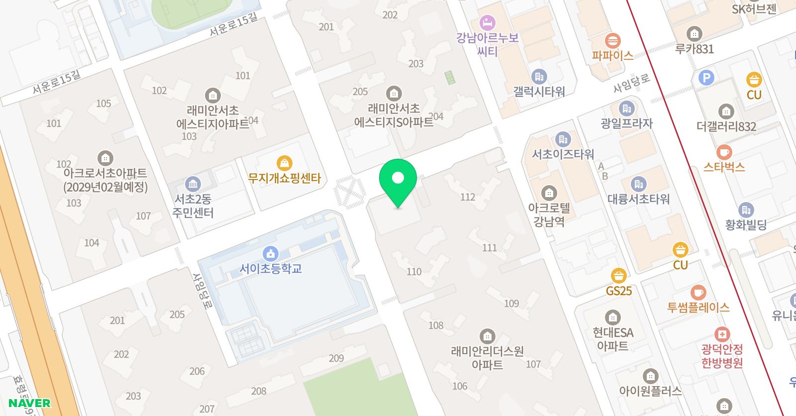 그림숲 아트미술 위치