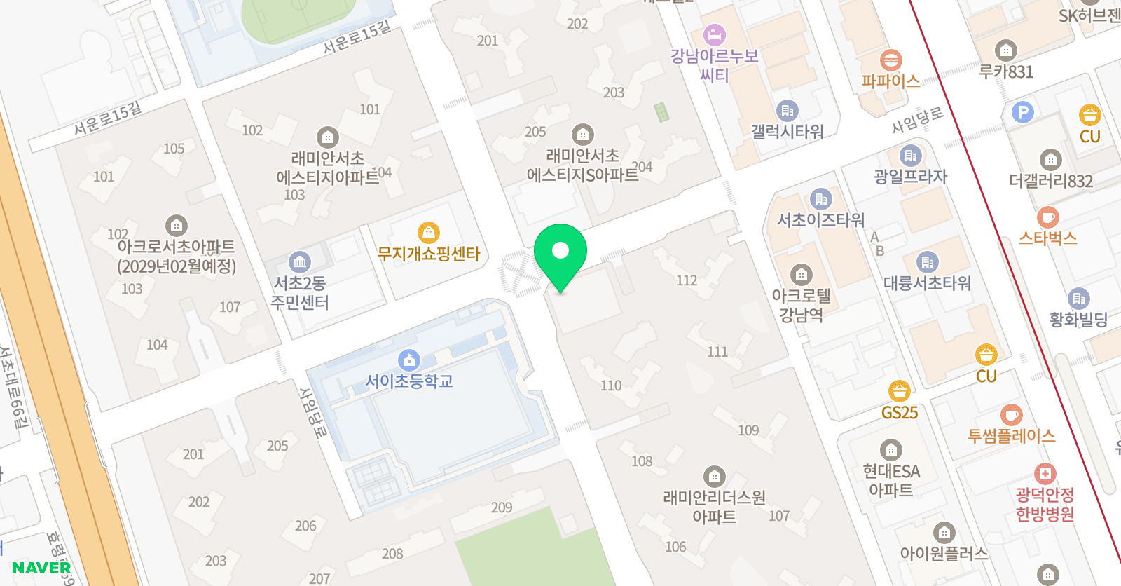 블리스발레아카데미 학원 위치