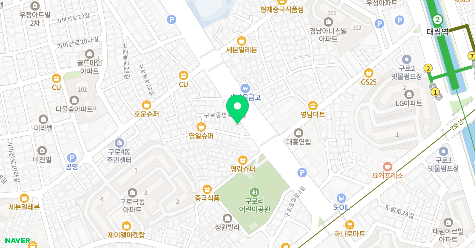 에듀나인 학원 위치