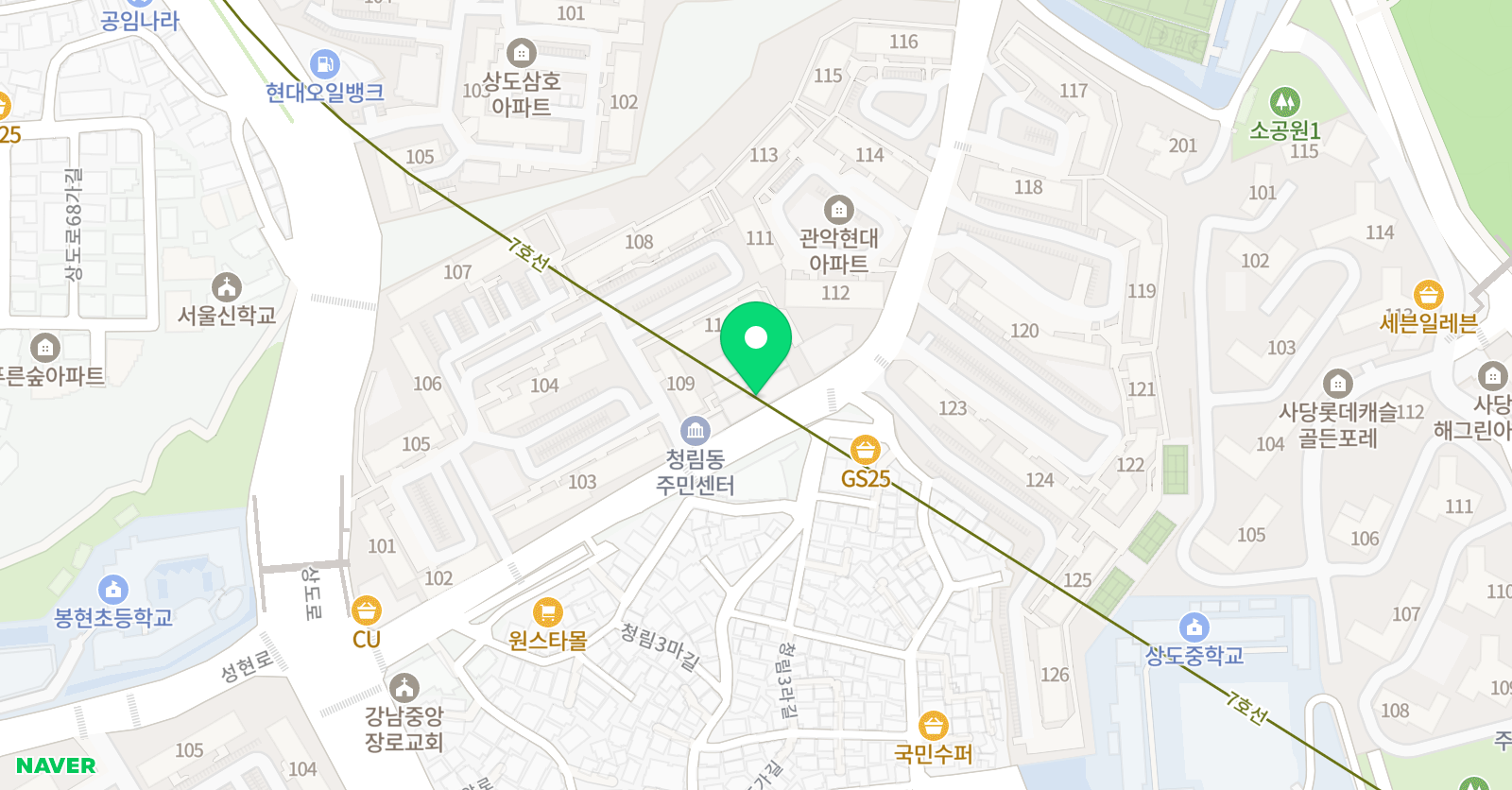 스마트해법영어 봉현교실 위치