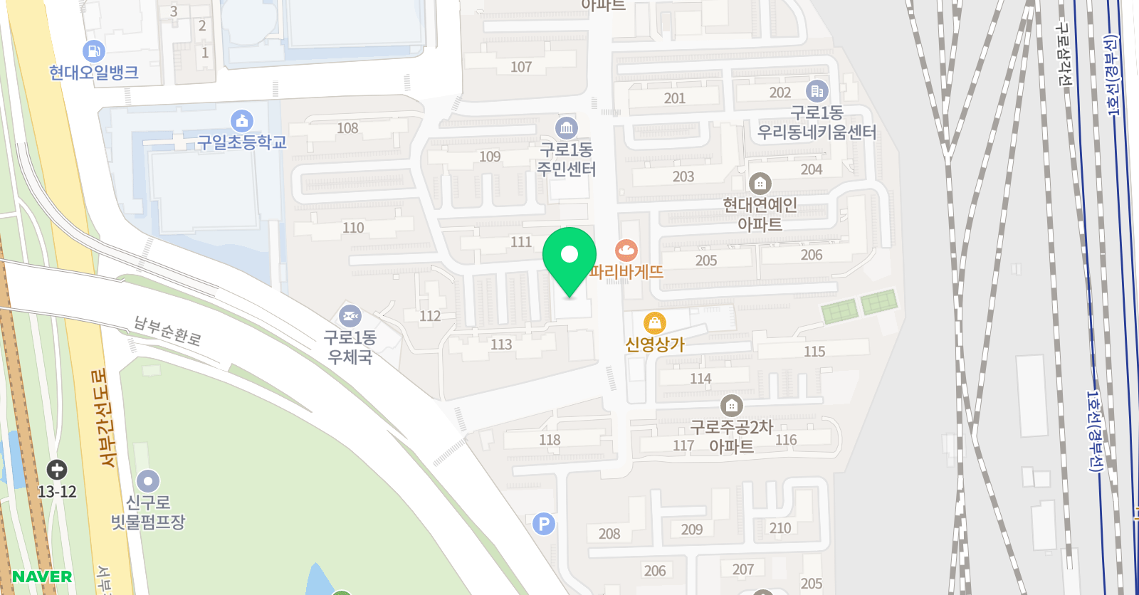 플래뮤 구일교육원 위치