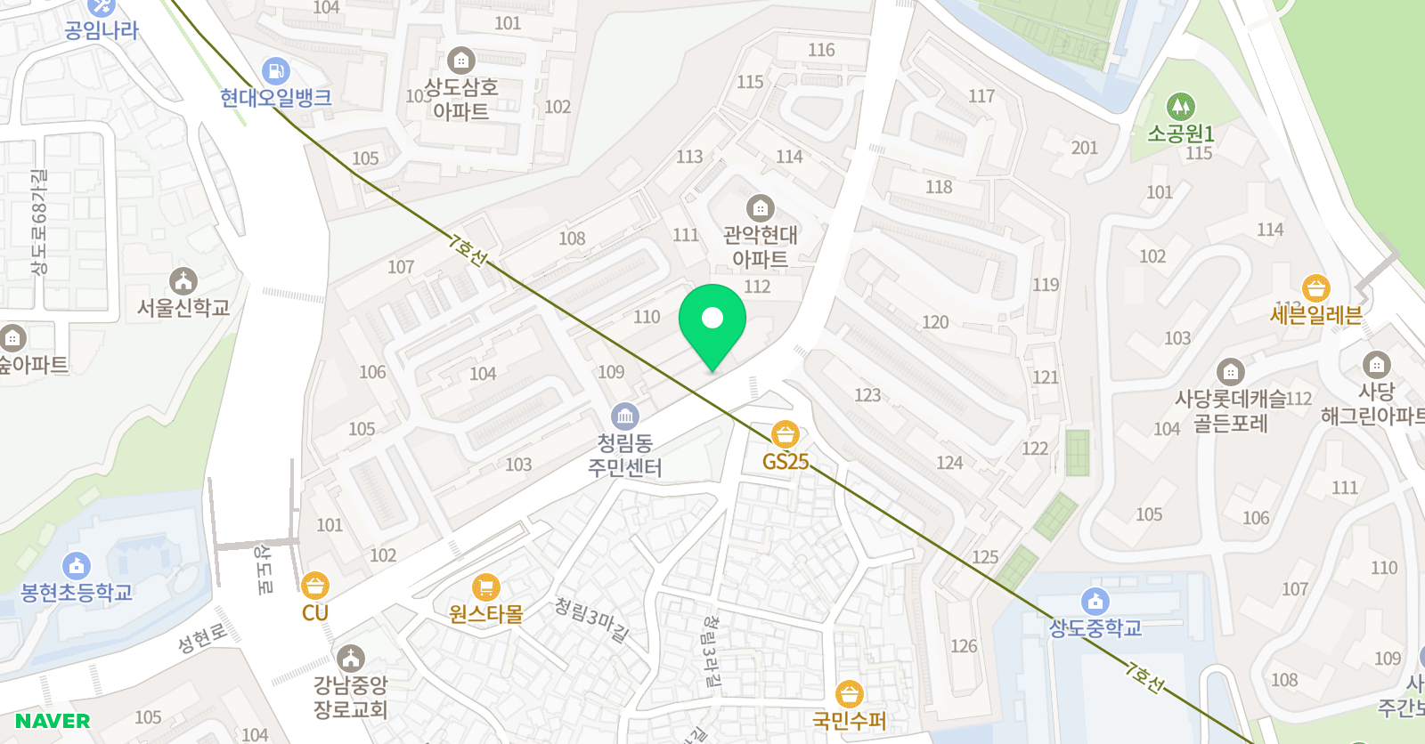 윤선생 우리집앞영어교실 봉현교습소 위치