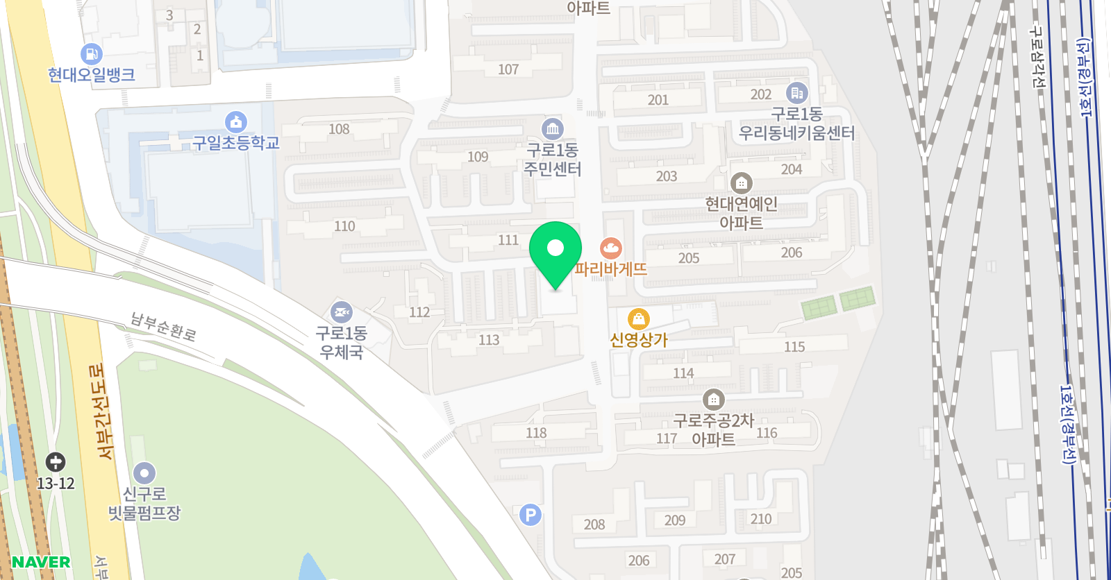 생각이자라나는 가베랑교구 수학교습소 위치