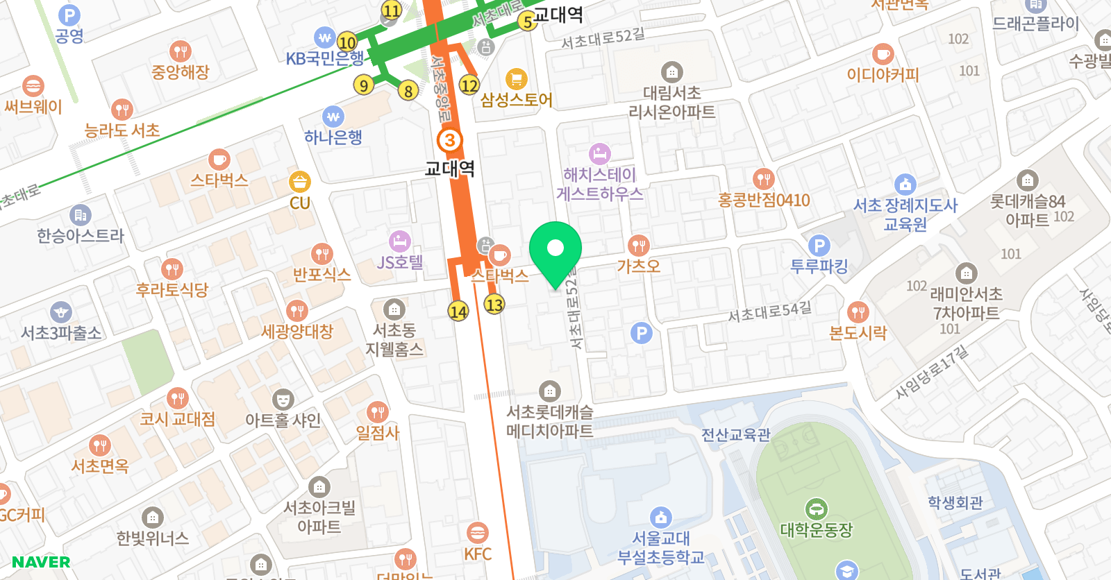 플로어엑스 아크로바틱 교대점 위치