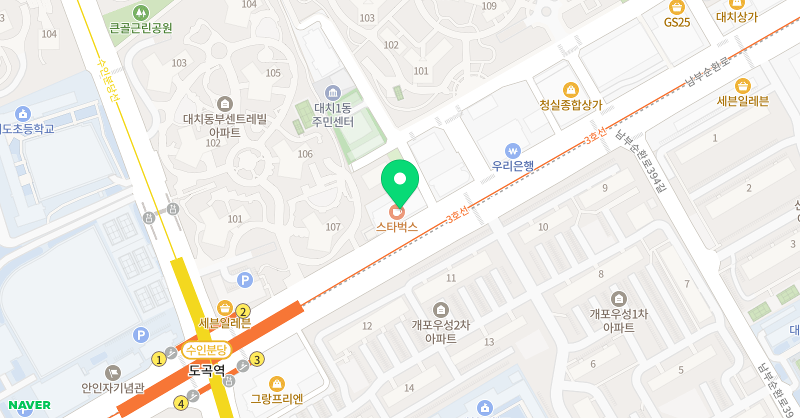 알엑스 수학 주니어학원 위치