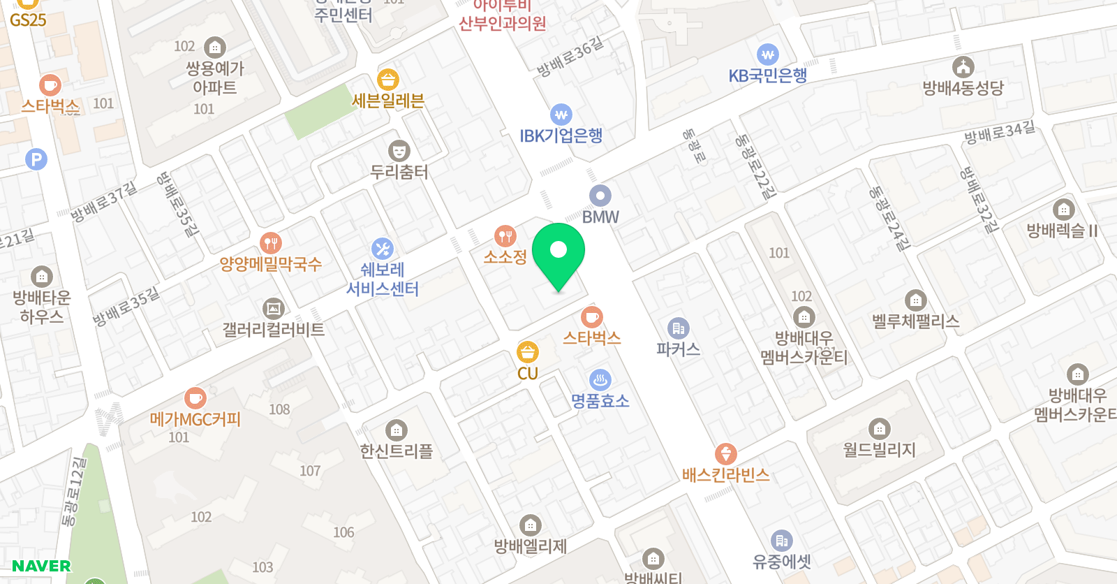 키즈아레나FC 7호점 방배 위치