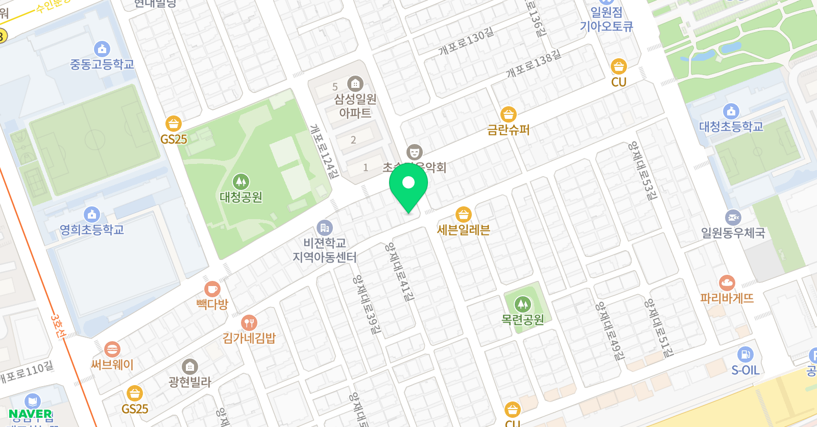 킹스 잉글리쉬 위치