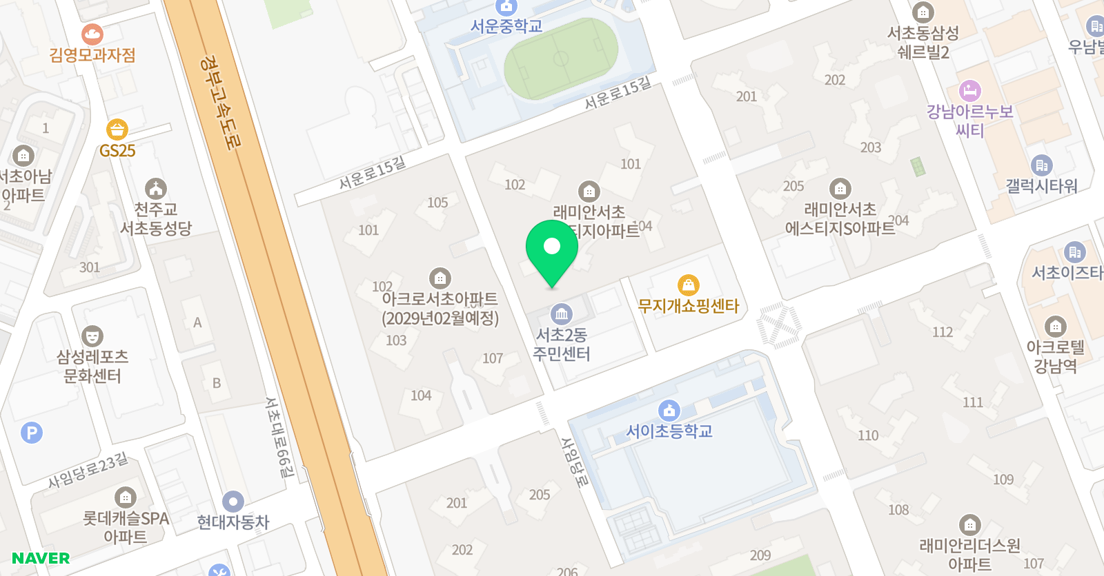 시네피아노 학원 위치