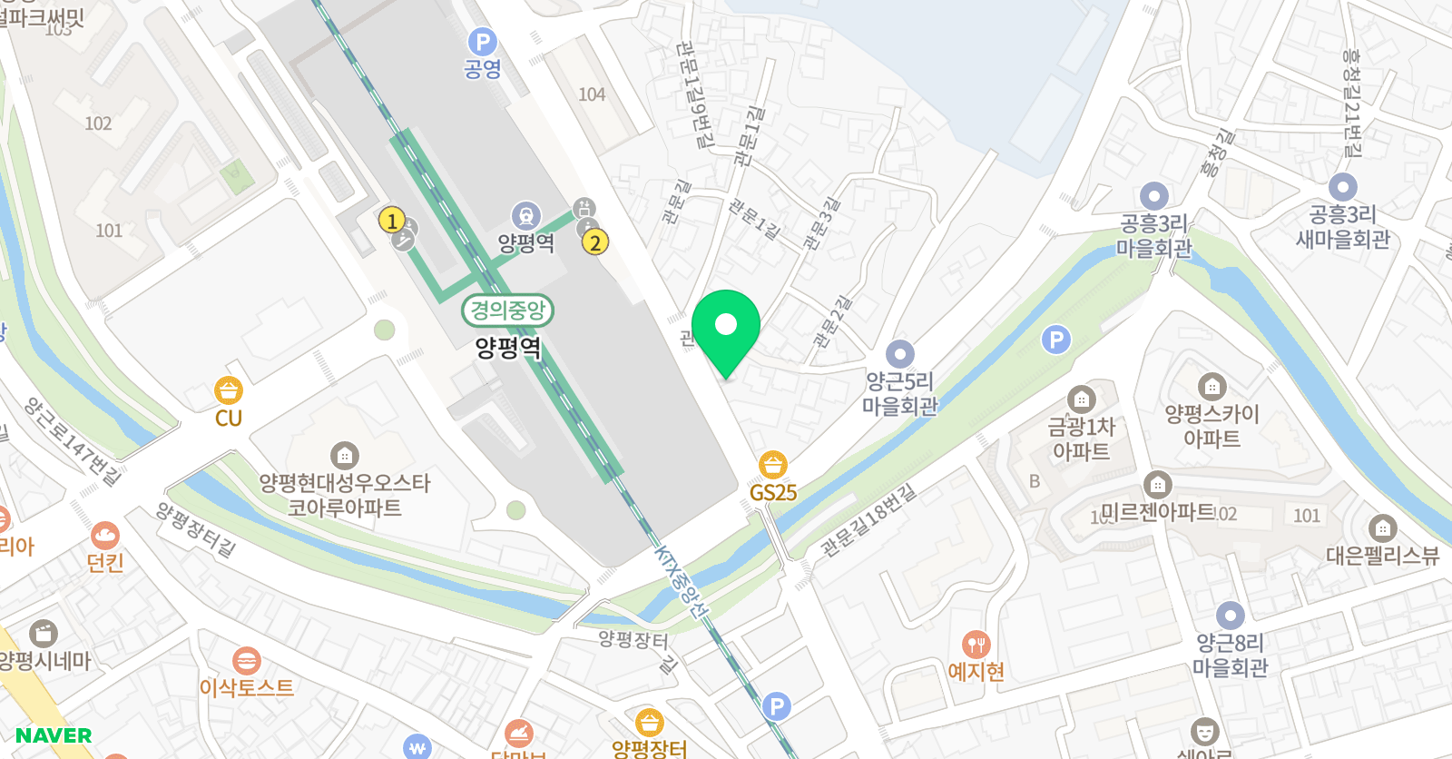 EK 학원 위치