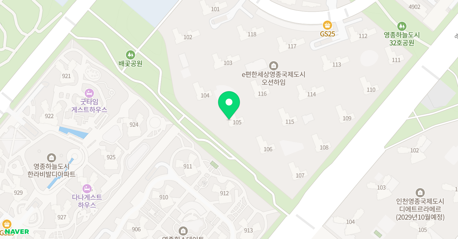 기탄사고력교실 영종오션하임점 위치