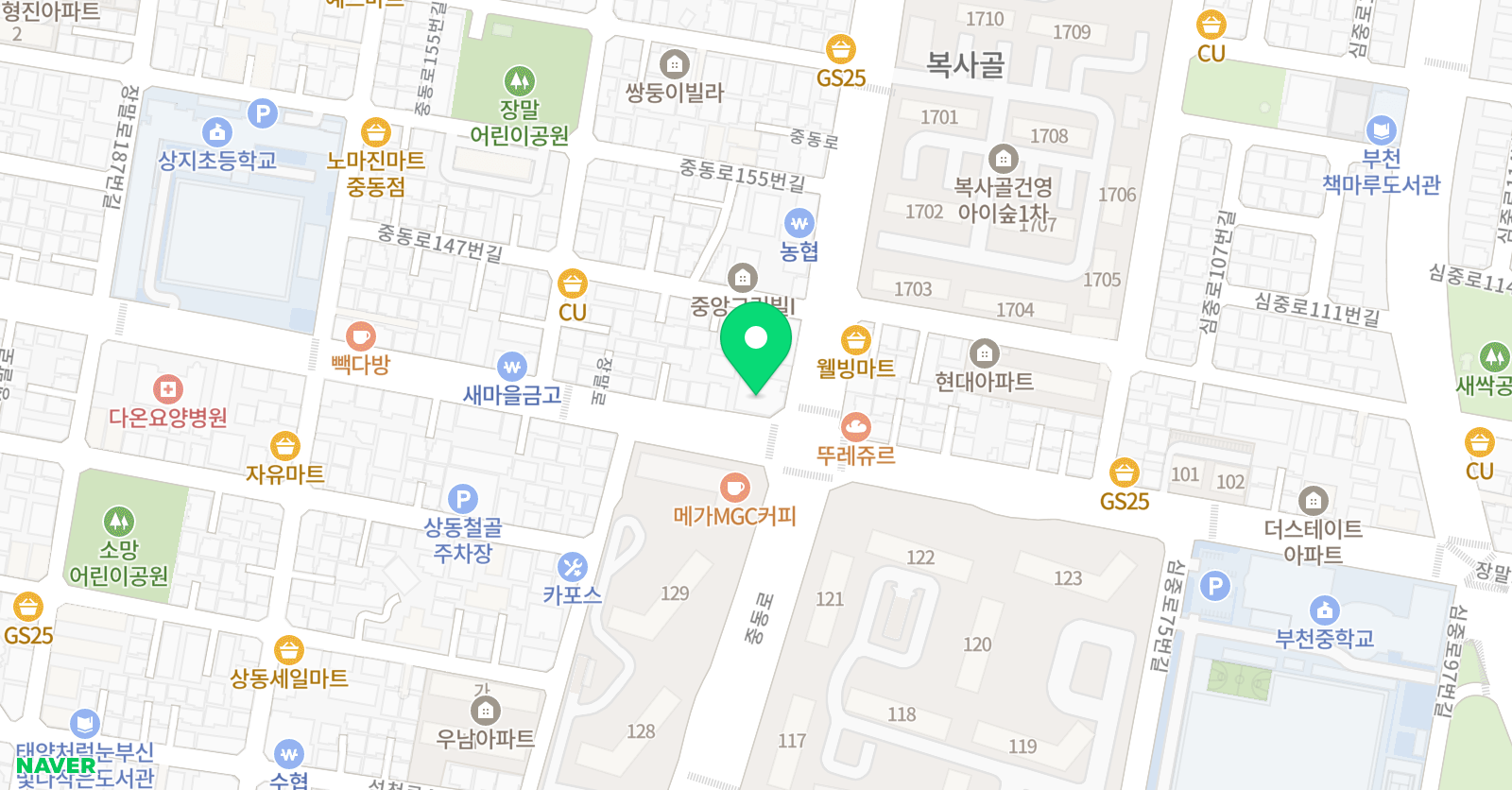 썬샘 수학 위치