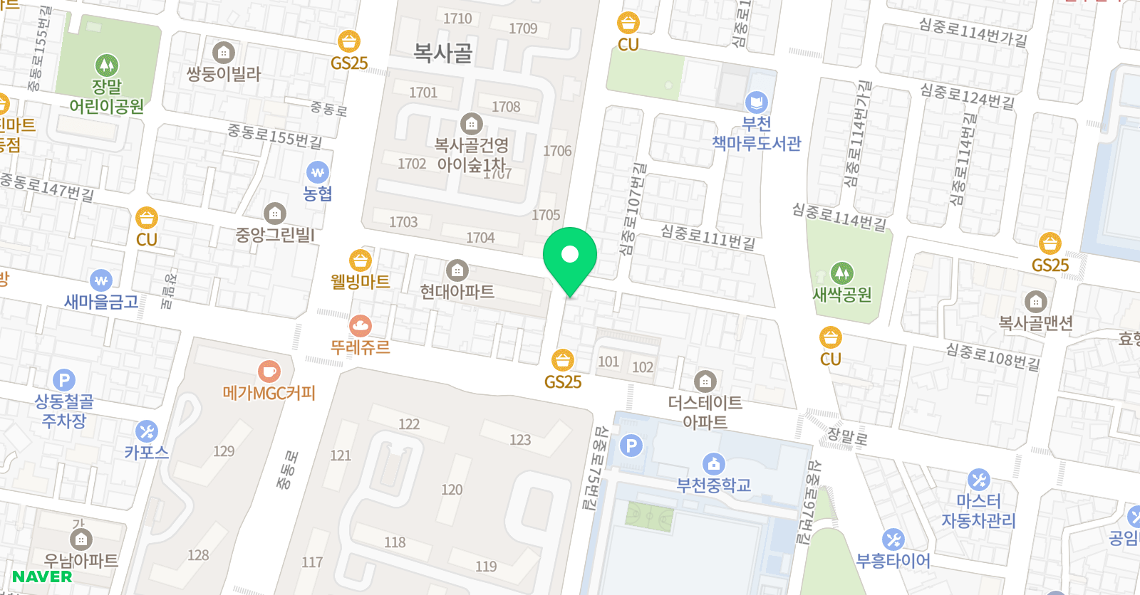 상동 이해법수학 위치