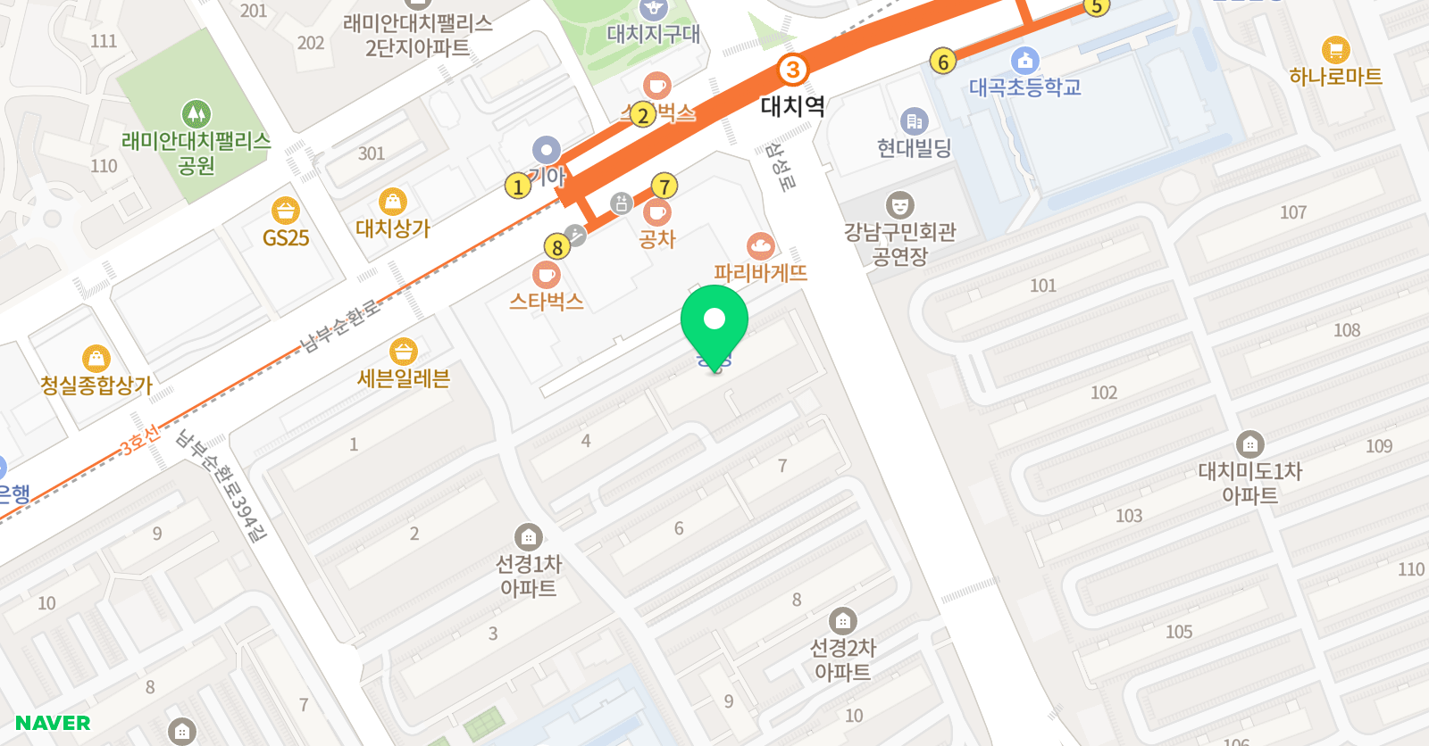 거인의숲 수학교습소 위치