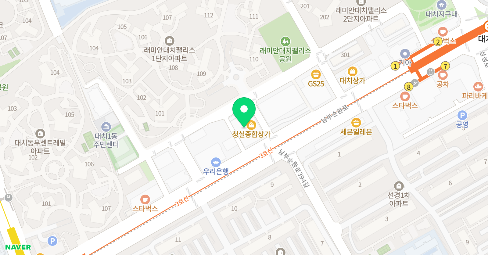 대치예뜨락 미술학원 위치