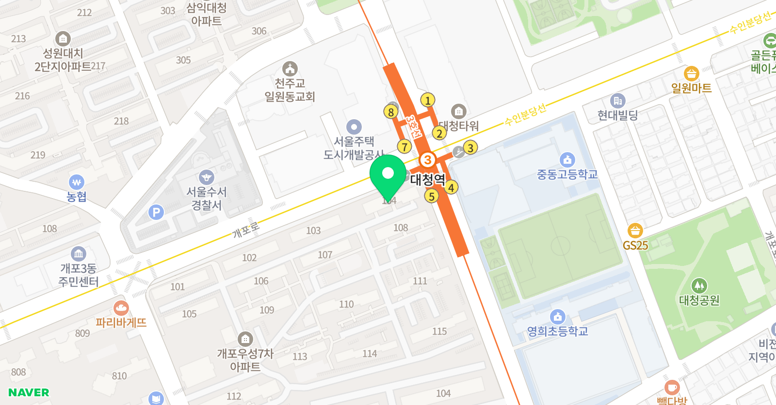 아이비 영어교습소 위치