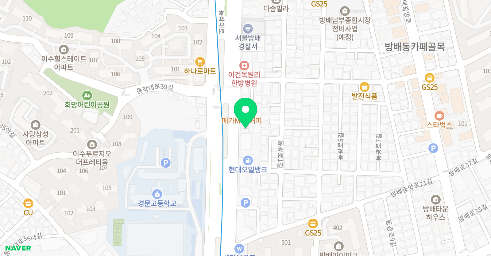 윤영숙 수학전문학원 위치