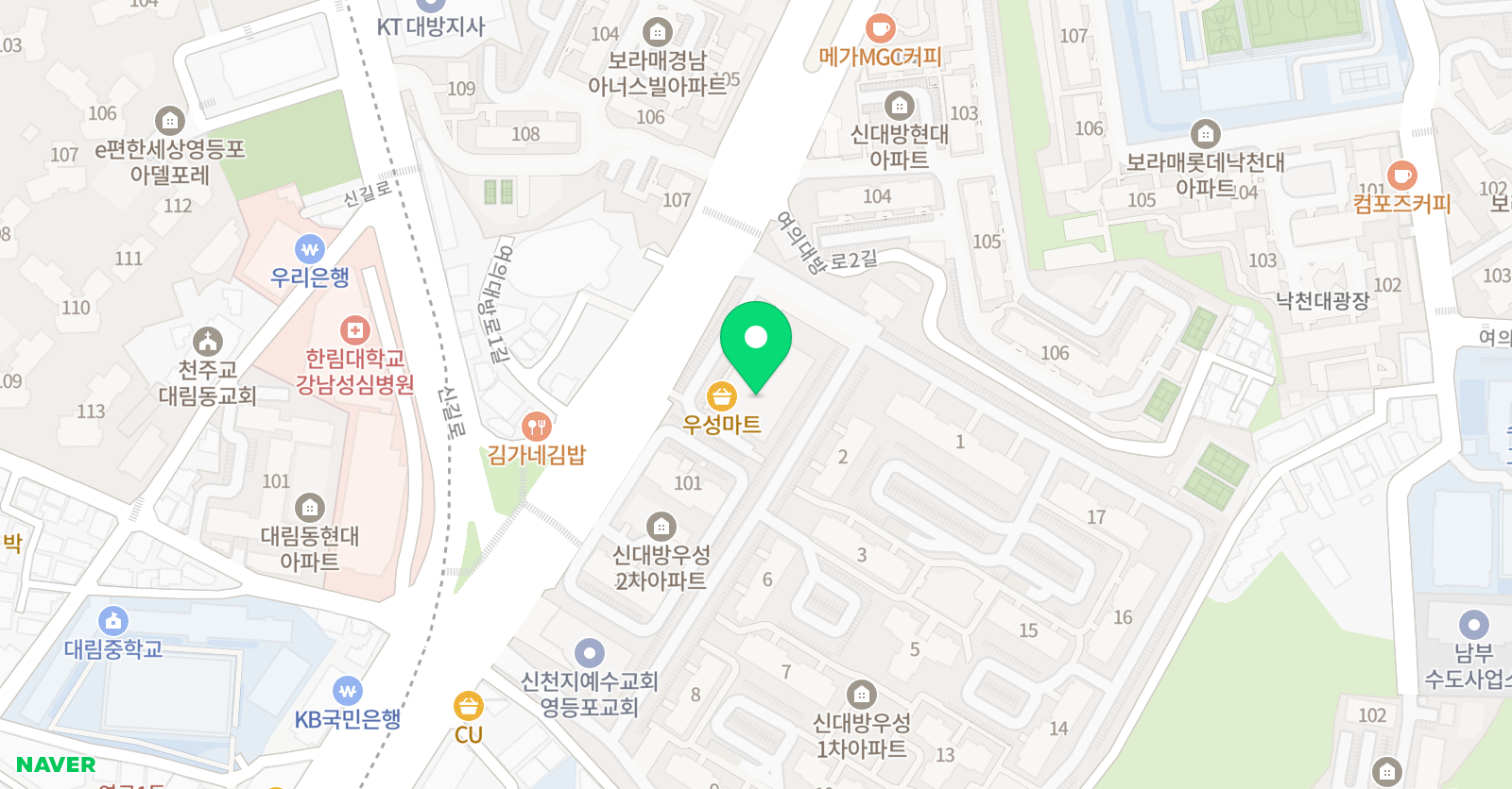 더쎈 수학보습학원 위치