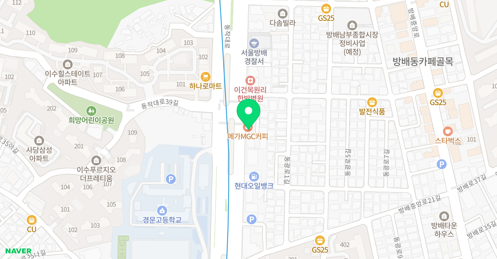 예종 앙볼리발레학원 위치