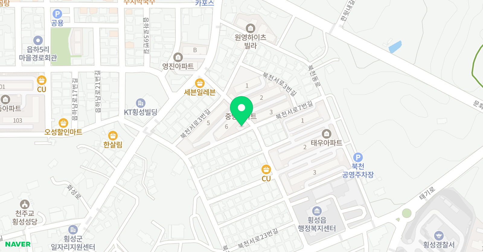 큰나무 학원 위치