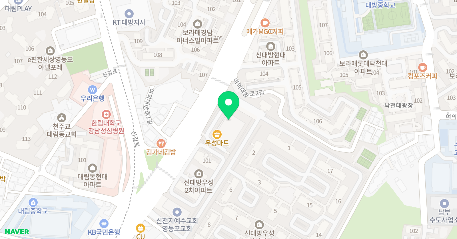 예술의터 미술학원 위치