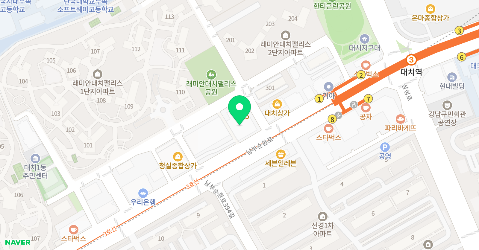 내가키우는나무 논술학원 위치