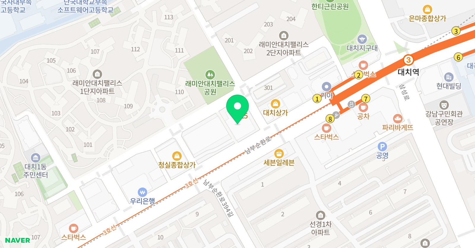 수력발전소 수학학원 위치