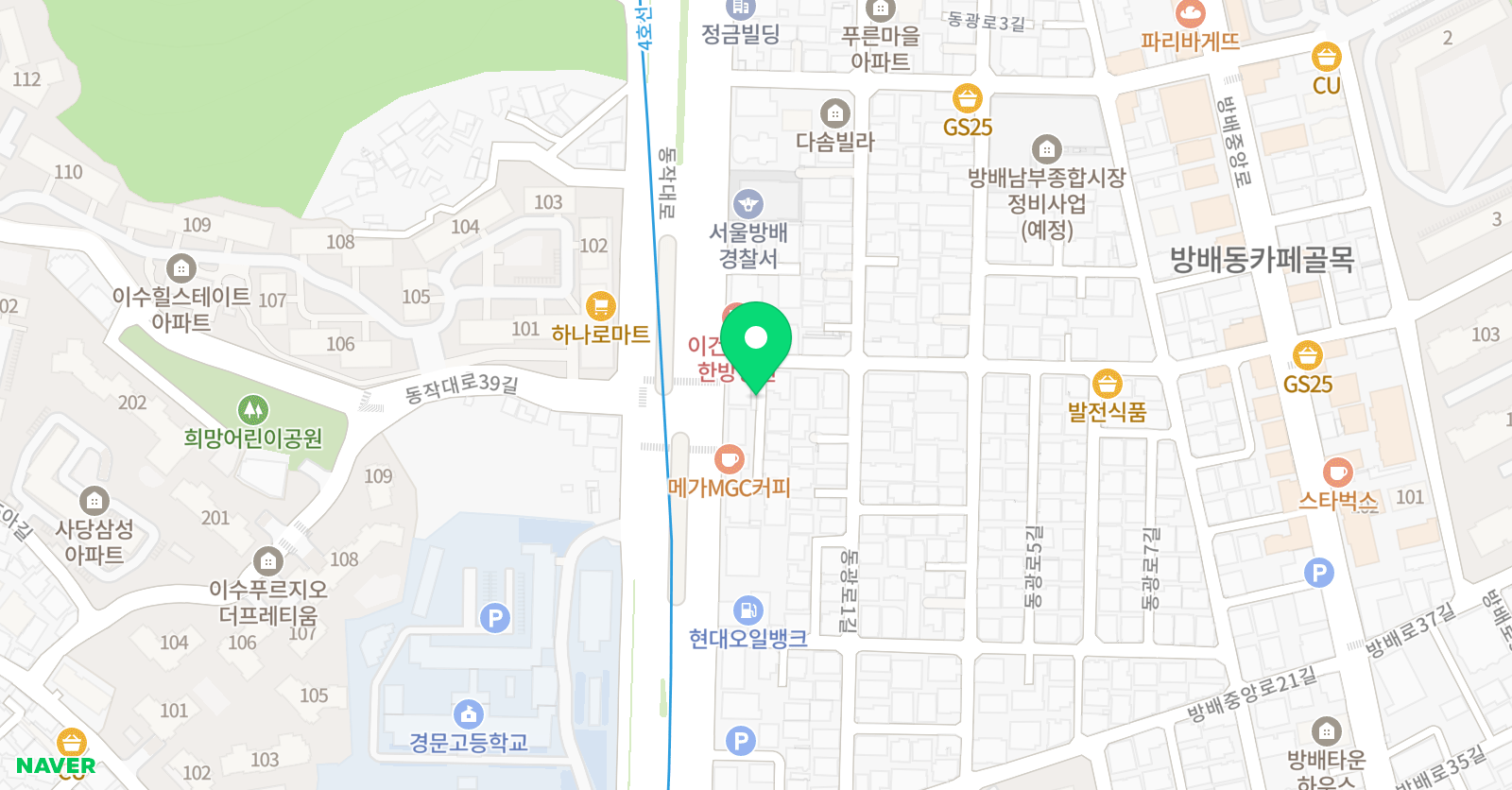 올곧은국어 위치