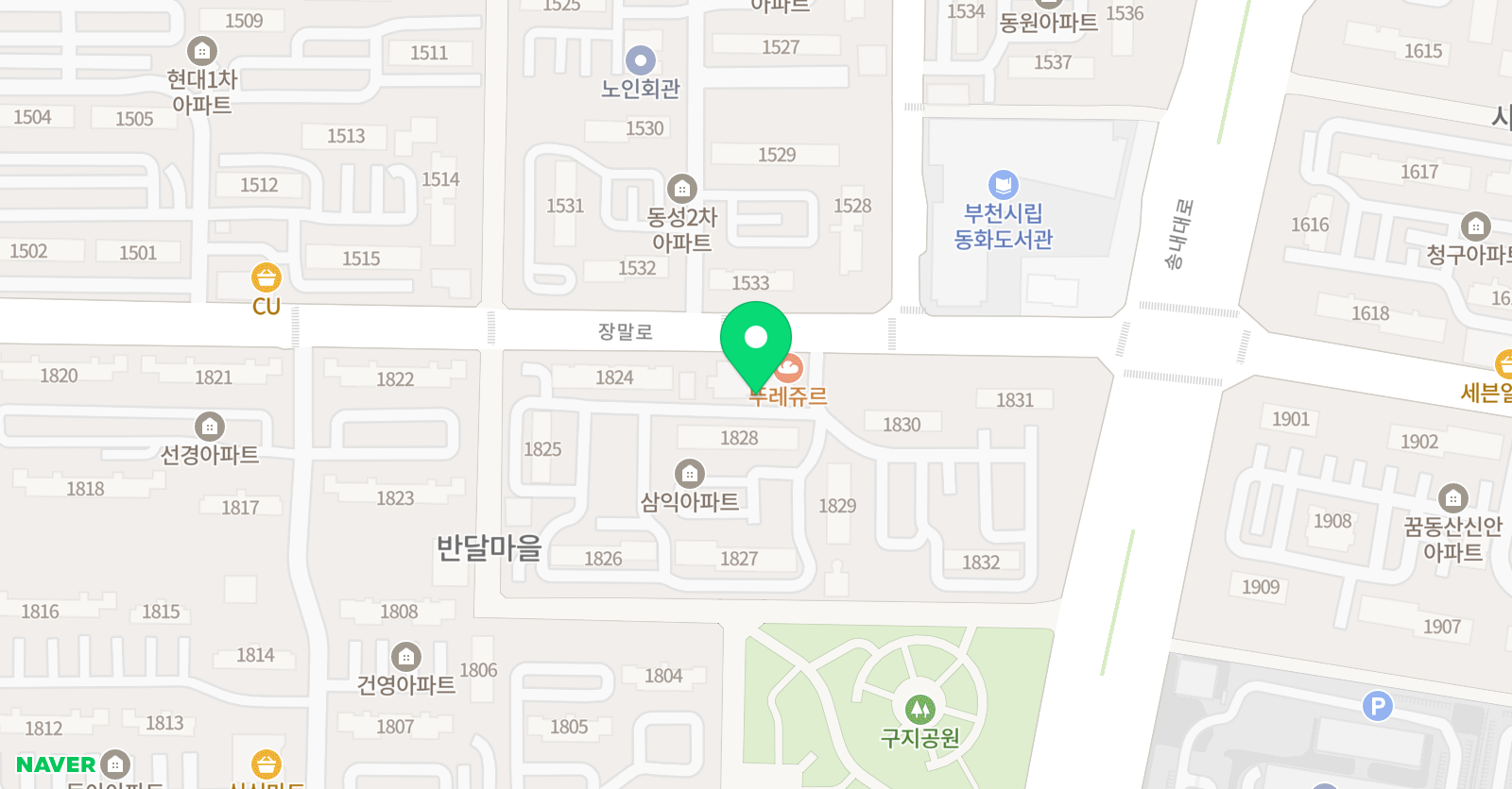 라온영재 음악학원 위치