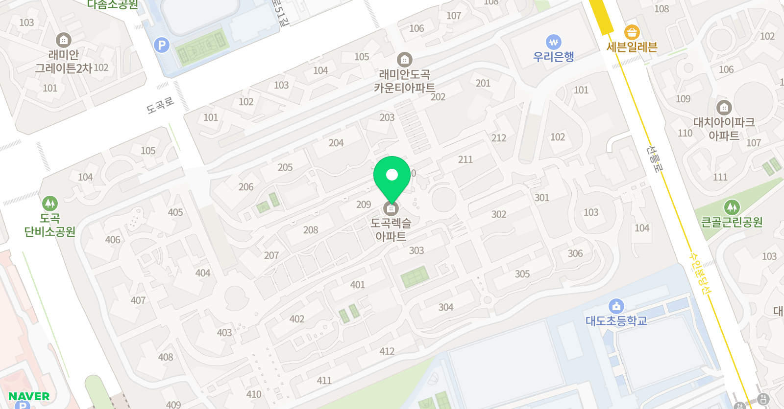 이챕터스 도곡점 위치