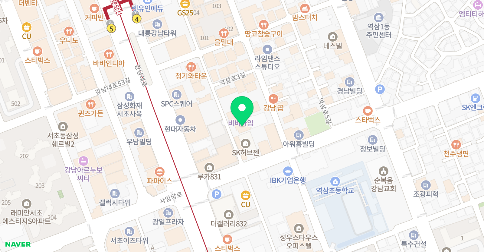 축구학원 위치