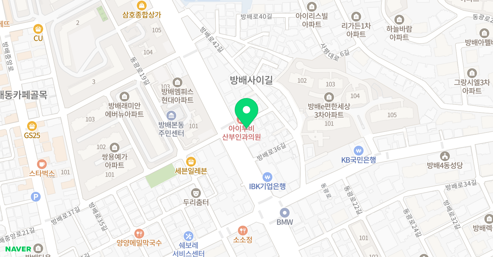 카멜의숲 미술학원 위치