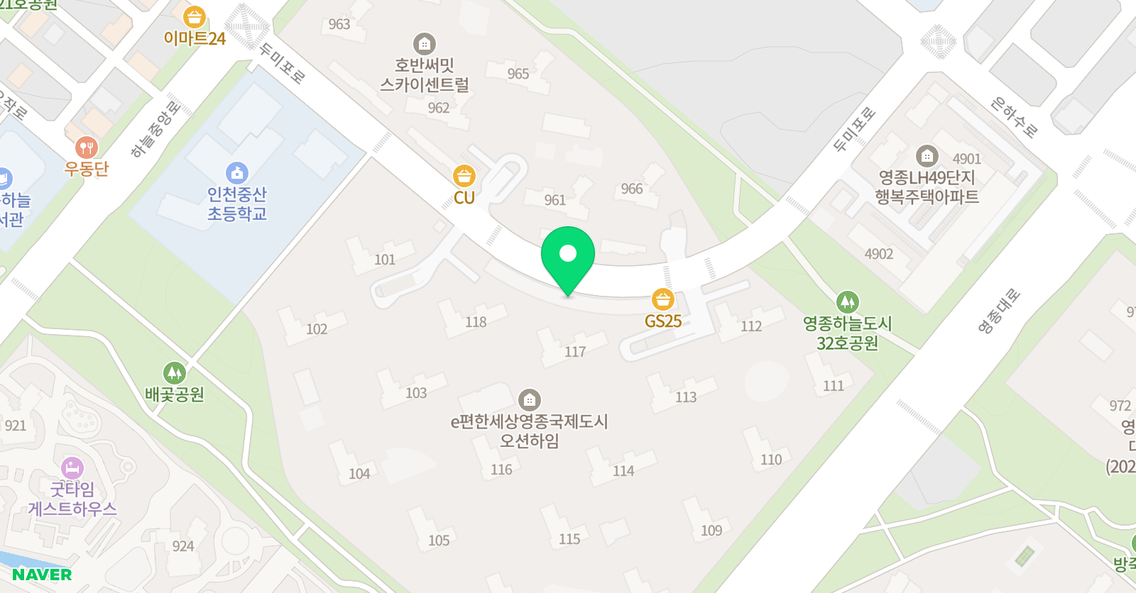 아티 미술 하늘도시점 위치