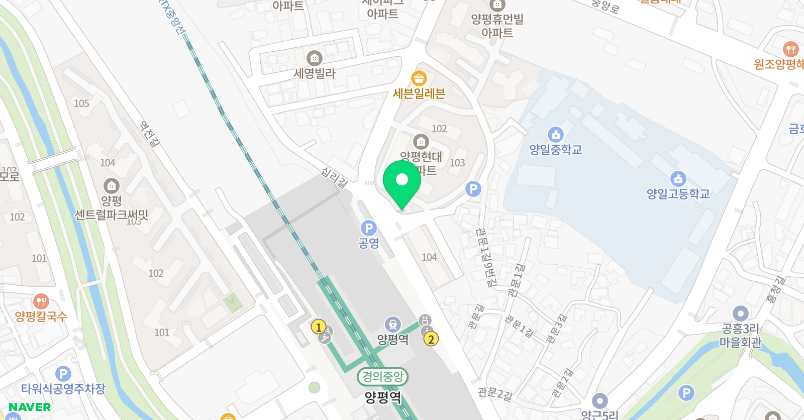 리틀팍스 어학원 양평센터 위치