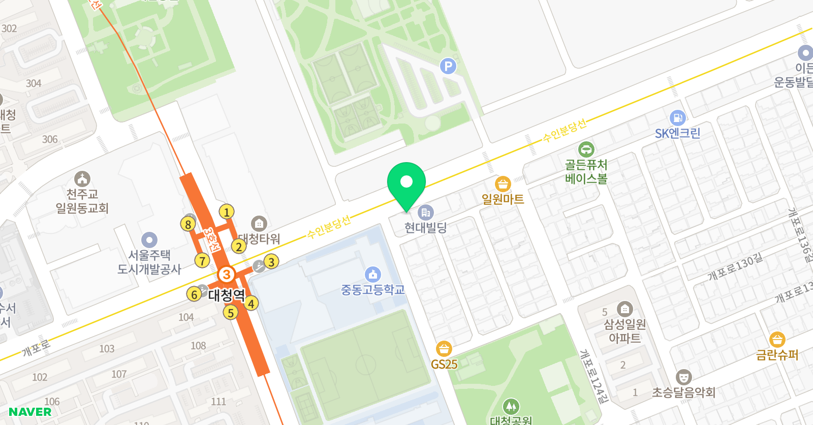 강남 SLP 어학학원 위치