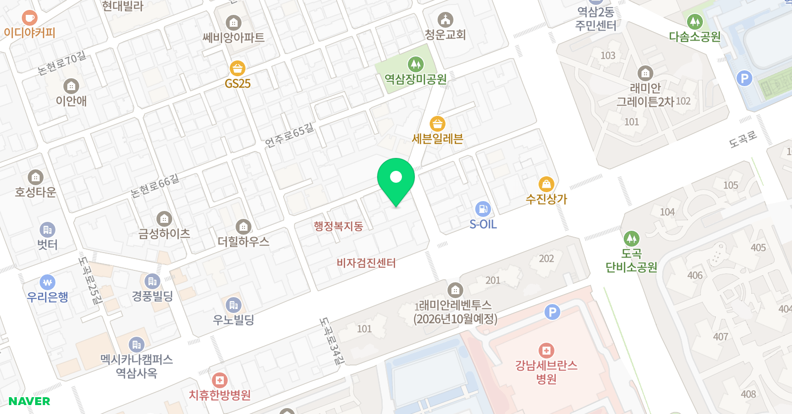 라이즈 어학원 프리머스 강남 위치