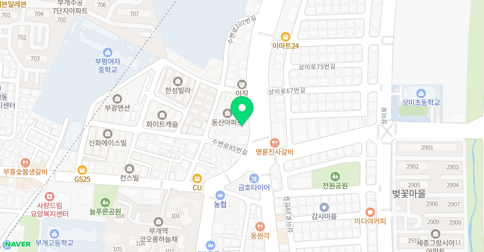 이원 수학학원 위치