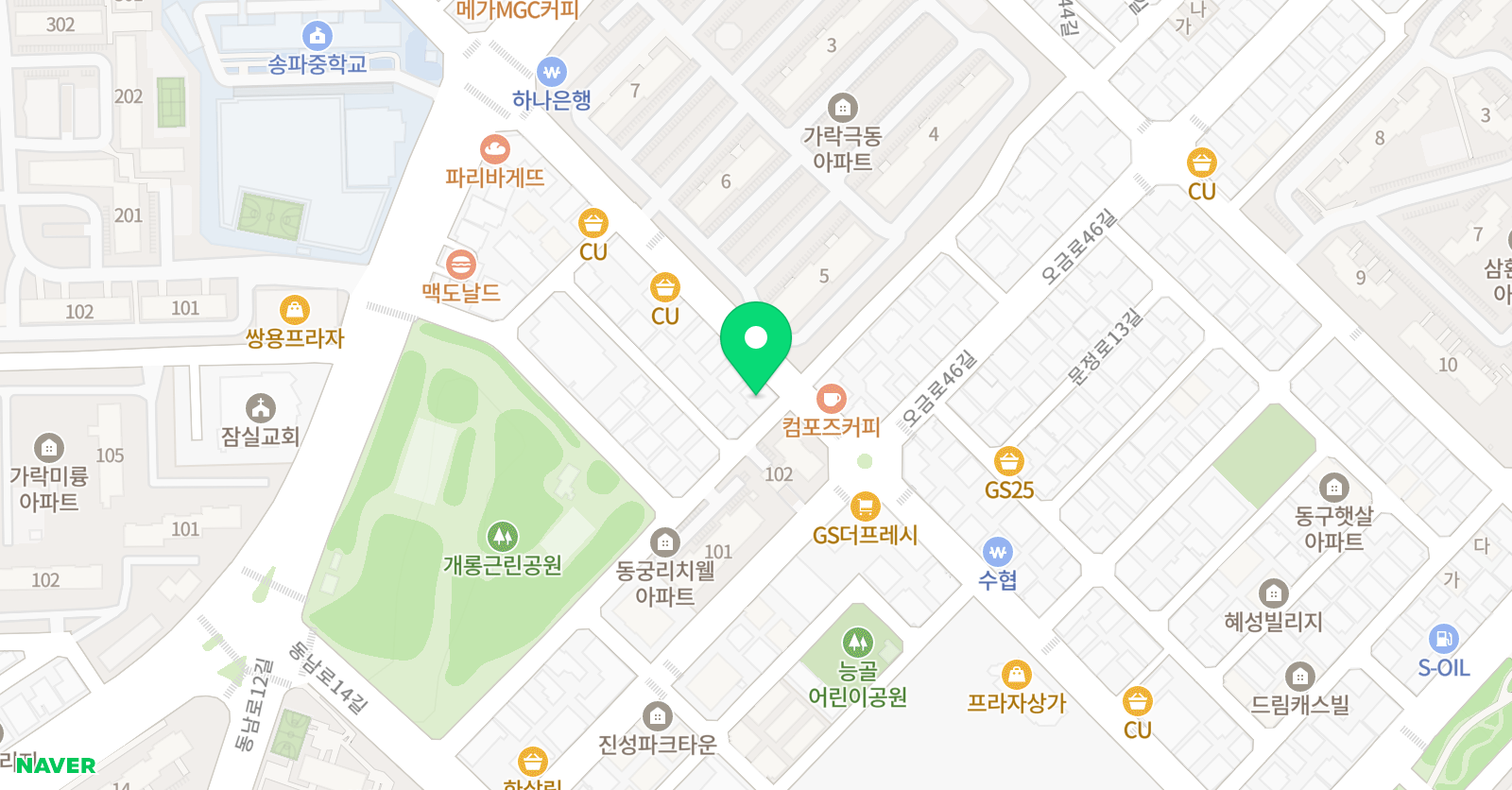 키커짐 스포츠 위치