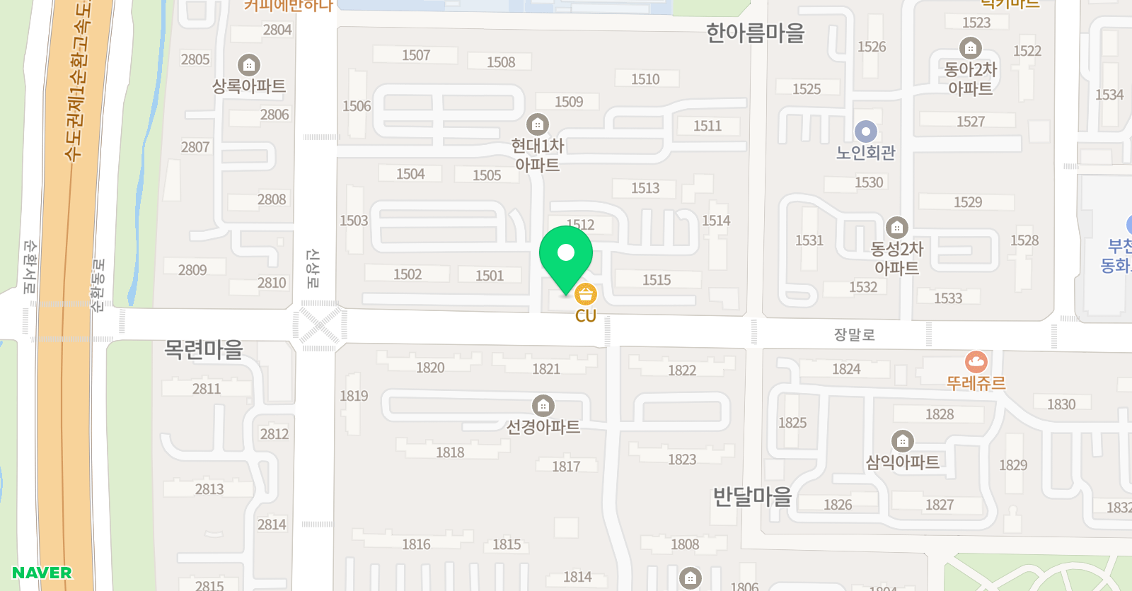 한솔플라톤아카데미 독서논술교습소 상동 위치