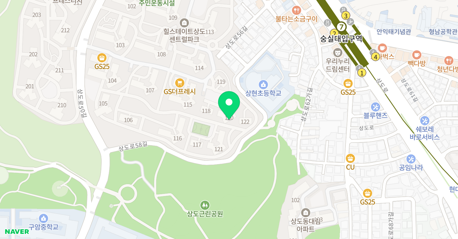 한우리 논술 위치