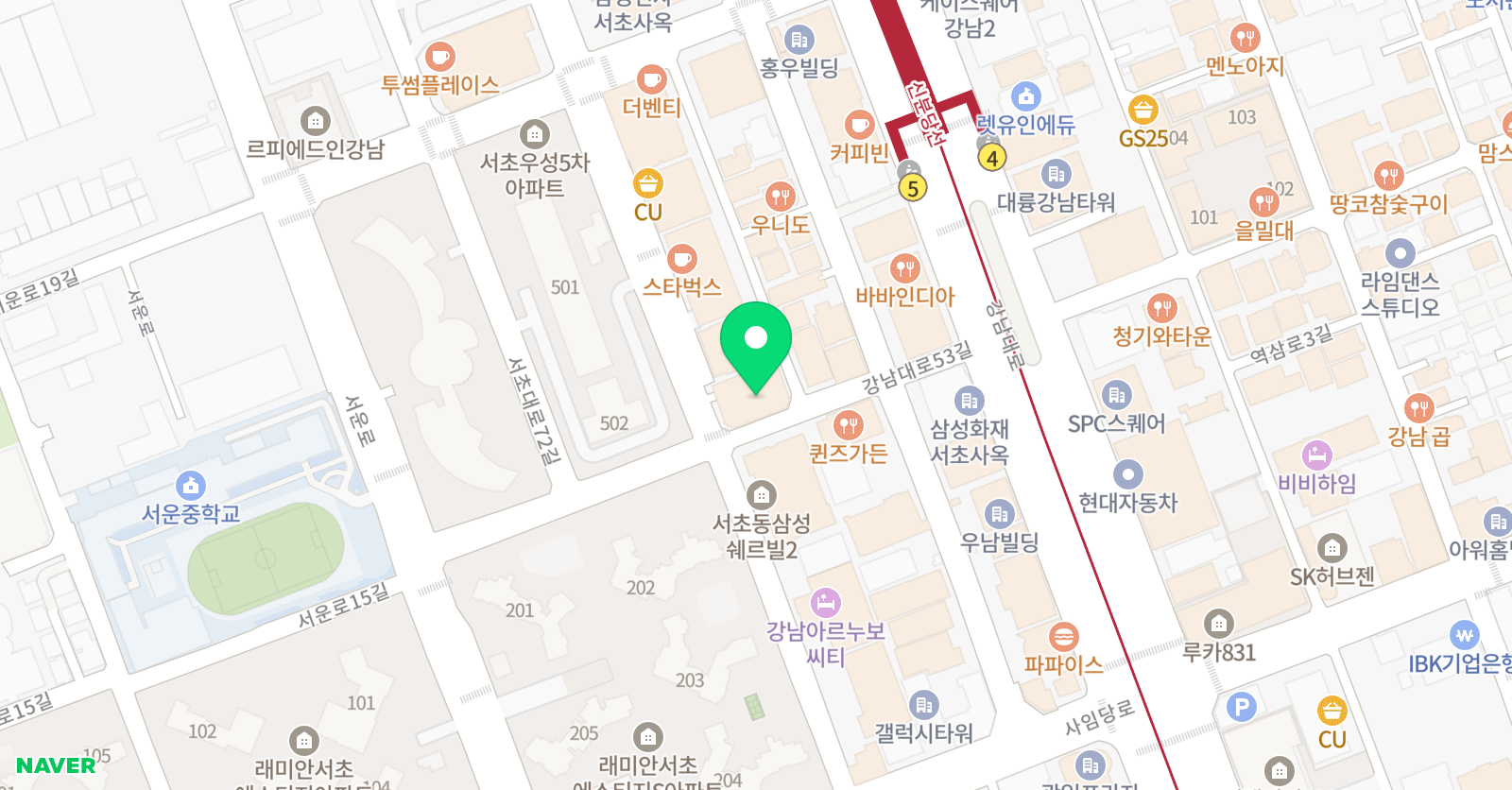 파워점핑줄넘기클럽 서초점 위치