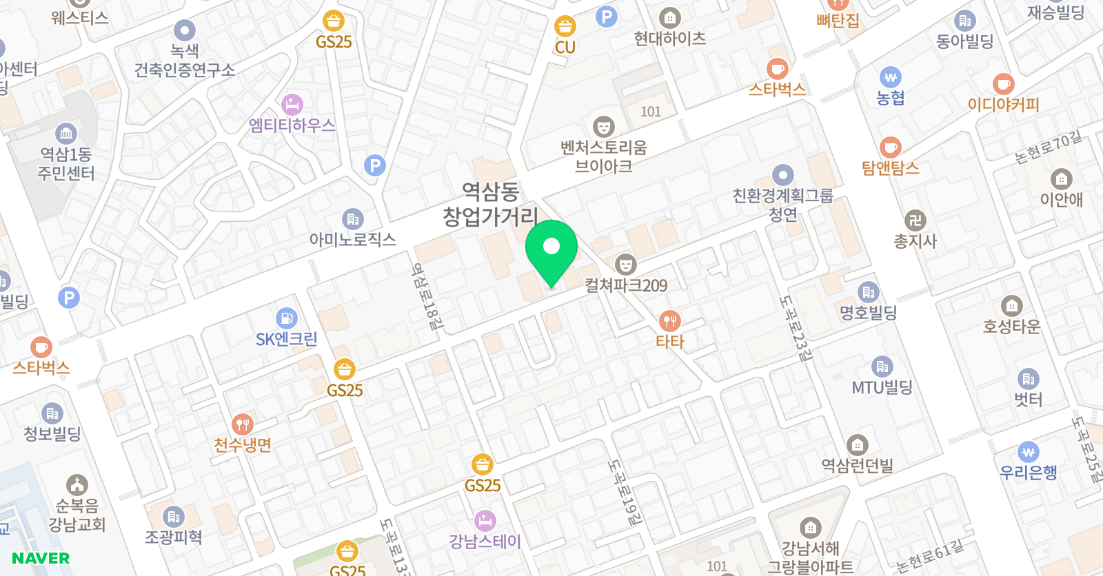 톡스뮤직 위치