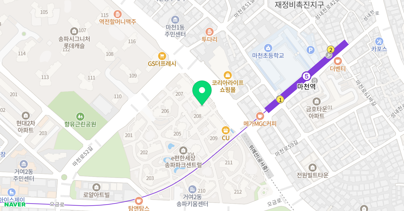 레이첼 영어교습소 위치