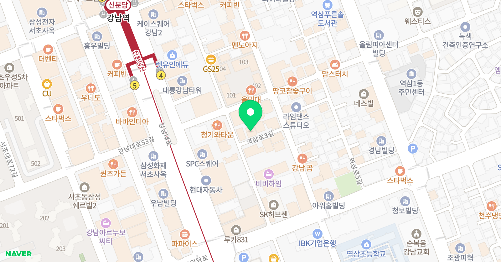 비다이 미술학원 위치