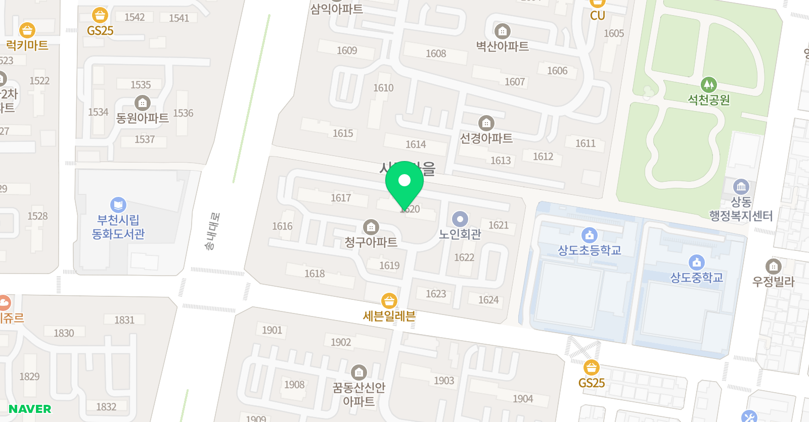 솔루니 부천상동홈스쿨 위치