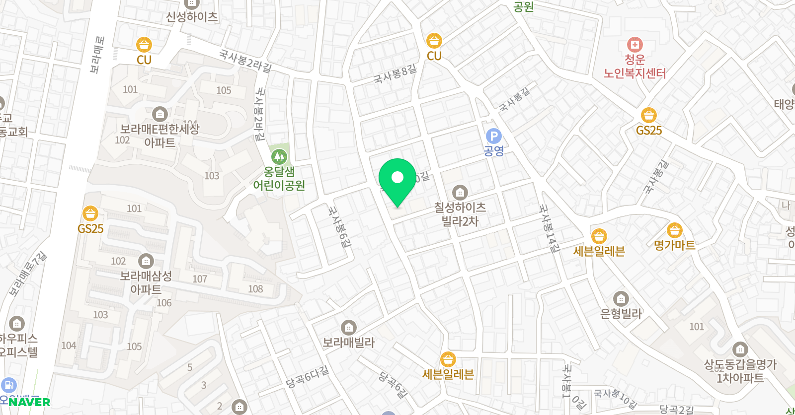 수풀림수학 위치