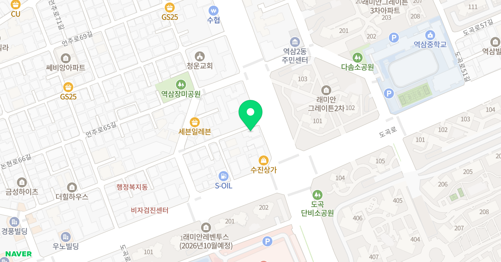 멘토짐 어린이스포츠클럽 위치