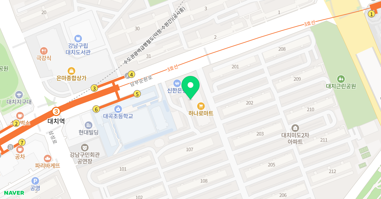 대치점프윙스줄넘기클럽 위치