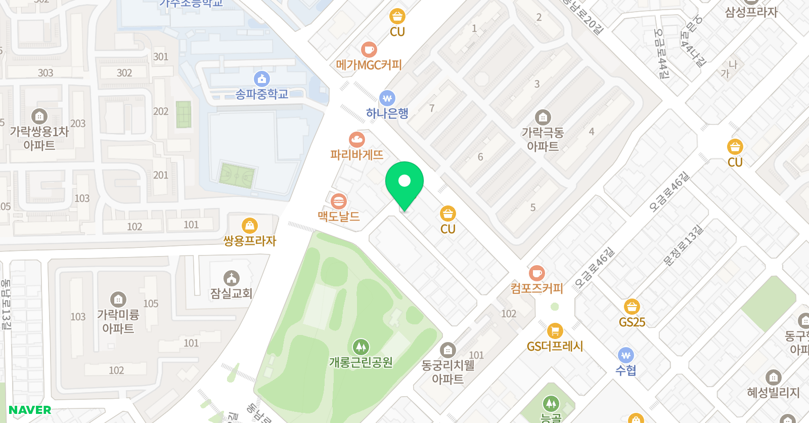 예윤 음악학원 위치