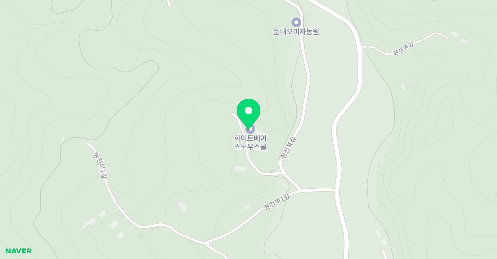 화이트베어 스노우스쿨 위치